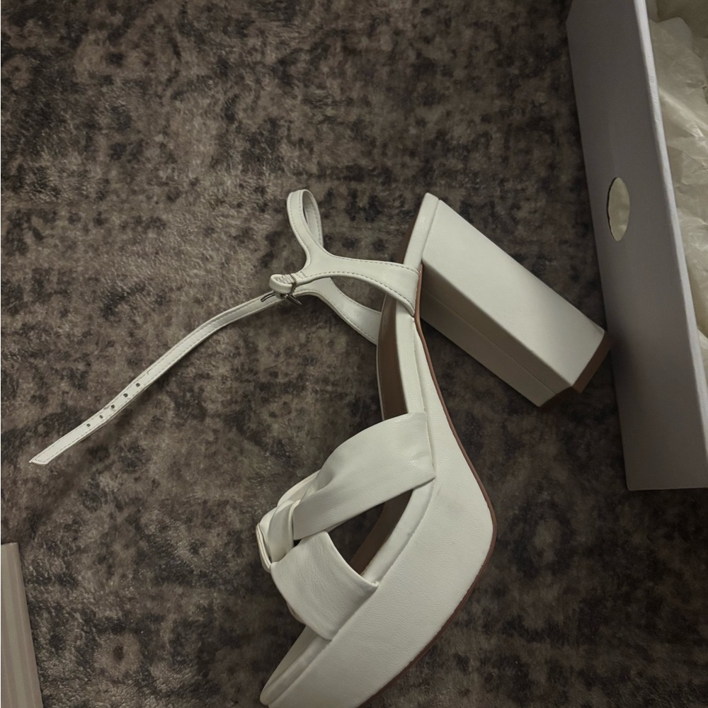 White Platform Sandals - image 3